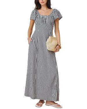 Splendid Gigi Gingham Puffed Sleeve Maxi Dress - Multicolor