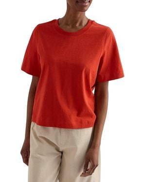 Seasalt Cornwall Copseland Printed Crew Neck T-Shirt - Red