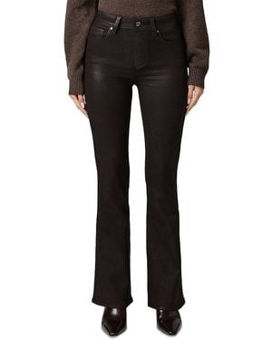 PAIGE Laurel Canyon High Rise Bootcut Jeans - Black