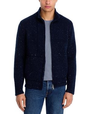 Inis Meáin Lifeline Zip Cardigan - Blue