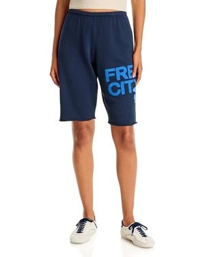 Freecity Cutoff Sweatshorts - Blue