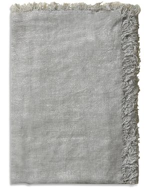 Peserico Fringe Square Scarf - Gray