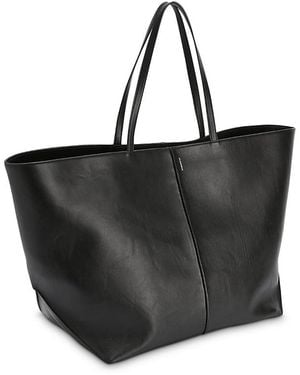 Jil Sander Linea Large Leather Tote - Black