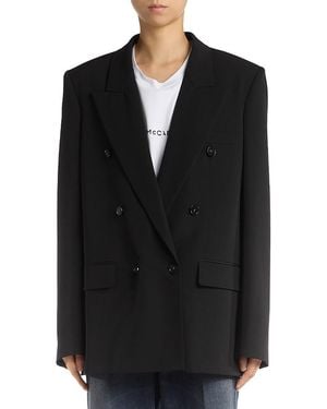 Stella McCartney Double Breasted Boyfriend Jacket - Black
