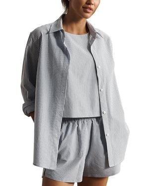 Rhone Saltair Button Up Shirt - Gray