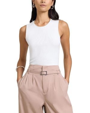 Onia Fitted Micro Rib Tank - White