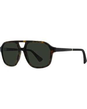 Vuarnet Lifestyle Alpine Pilot Sunglasses, 59Mm - Black