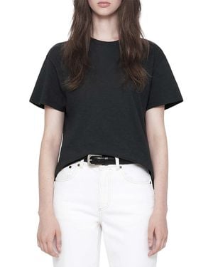 AllSaints Addi Cotton Crewneck Tee - Black