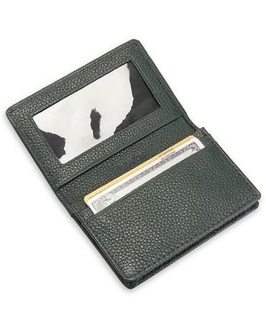 ROYCE New York Executive Leather Card Case - Green