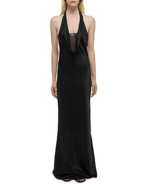 red jersey maxi dress Draped Jersey Maxi Dress – Dé Rococo