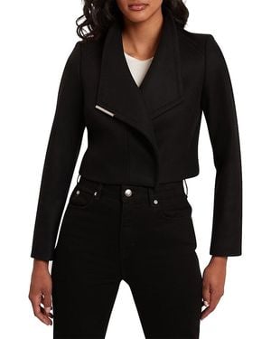 Ted Baker Rosecee Wool Blend Wrap Jacket - Black