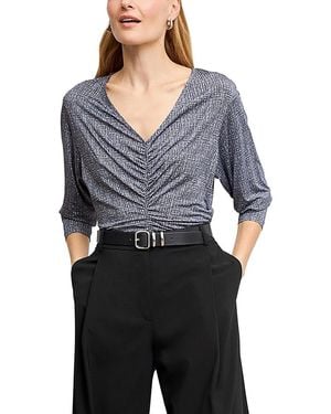 M.M.LaFleur M. M.Lafleur Amina Ruched Top - Blue