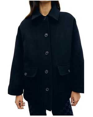 Gerard Darel Alee Wool Blend Coat - Blue