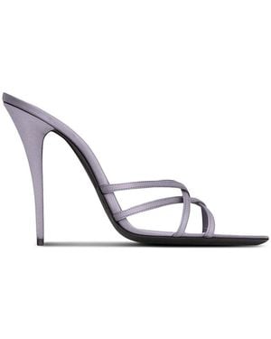 Saint Laurent Frankie Mules - White