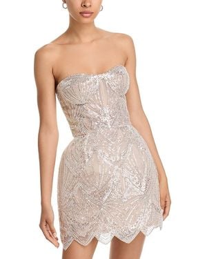 Bronx and Banco Casey Lace Mini Dress in White | Lyst