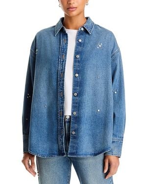 Levi's Jordan Embellished Denim Shirt - Blue