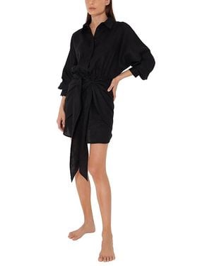 Moeva Guadalupe Dress Cover Up Resortwear - Black