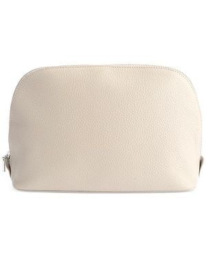 ROYCE New York Large Cosmetic Makeup Bag - Natural