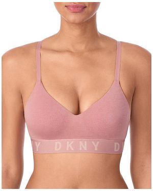 DKNY Cozy Boyfriend Wirefree Push-Up Bra - Pink
