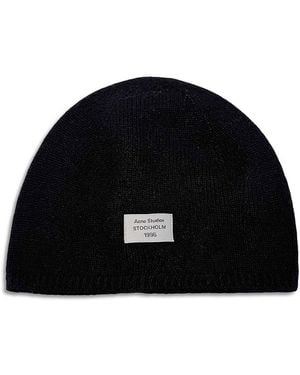 Acne Studios Cashmere Knit Beanie - Black