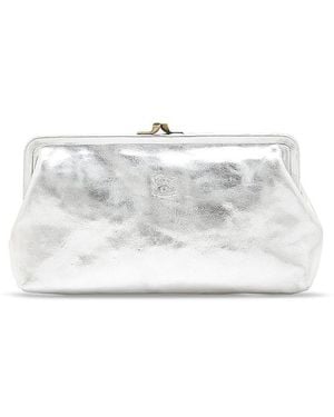 Il Bisonte Classic Manuela Leather Clutch - White