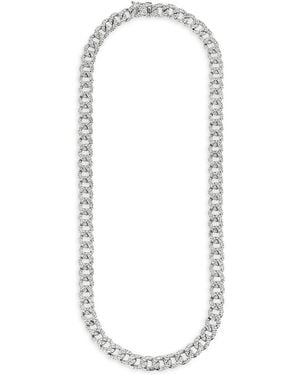 Zydo 18K Classic Chic Diamond Link Necklace 16, 6.87 Tcw - White
