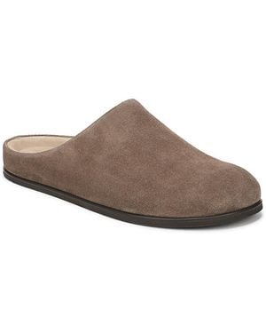 Vince Leo Suede Mule Clog - Brown