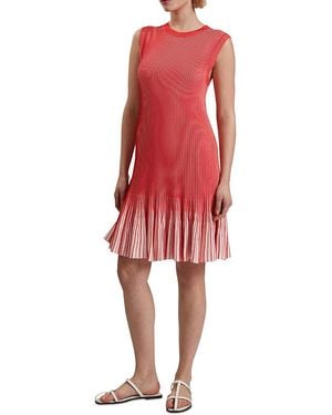 Ted Baker Lilyo Textured Striped Flippy Skirt Dress