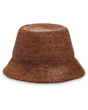 Madewell Crochet Raffia Straw Sun Hat - Brown