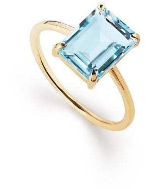 Ana Luisa Solid Topaz Spritz Ring - Blue