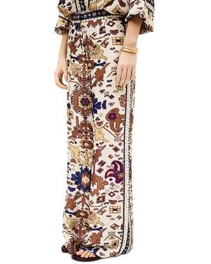 Ba&sh Vlyde Printed Wide Leg Pants - White
