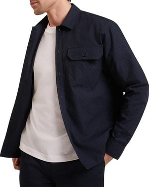 Ted Baker Levon Jacquard Overshirt - Blue