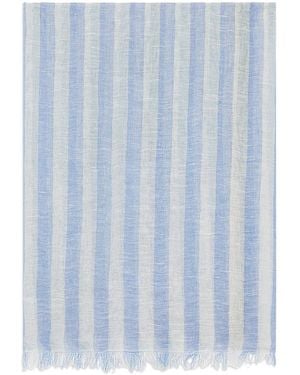 Gerard Darel Dominique Stripe Print Scarf - Blue
