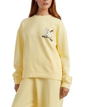 Chinti & Parker Cotton Peanuts Athletics Sweatshirt - Yellow