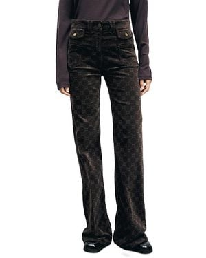 Gerard Darel Anna High Rise Flare Jeans - Black