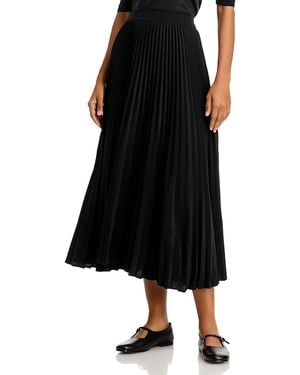 Co. Pleated Midi Skirt - Black