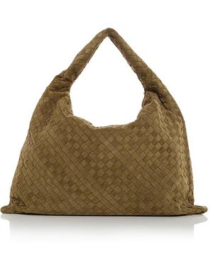 Bottega Veneta Intrecciato Suede Shoulder Bag - Multicolor