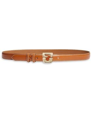 Gerard Darel Le Lauren Logo Belt - Brown