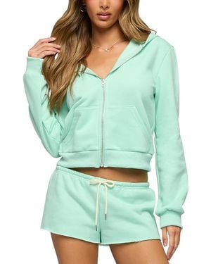 Edikted Lynette Zip Up Hoodie - Green