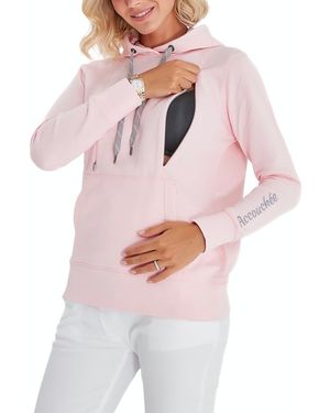 Accouchée Iconic Maternity/Nursing Hoodie - White