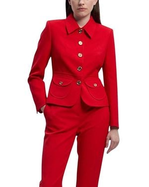 Karen Millen Textured Compact Stretch Tailored Jacket