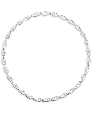 Georg Jensen Reflect Sterling Medium Link Necklace, 19.29 - Black