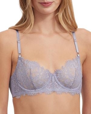 Skarlett Blue Entice Lace Balconette Bra - Purple