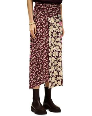 Ba&sh Ilixia Asymmetrical Skirt - Red