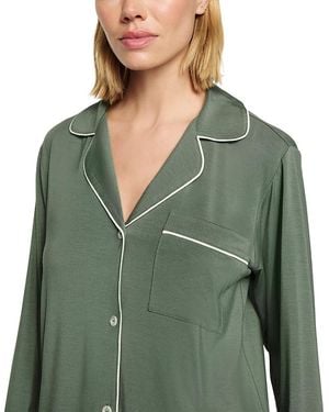 Eberjey Gisele Tencel Modal Long Pj Set - Green