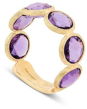 Marco Bicego 18K Jaipur Color Gemstone Bezel Band - White