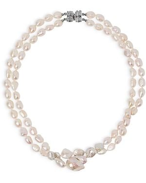 Nadri Madrid Double Strand Freshwater Pearl Necklace, 16 - Natural