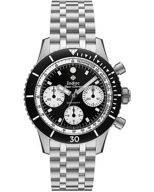 Zodiac Sea-Chron Automatic Stainless Steel Watch, 42Mm - Multicolor