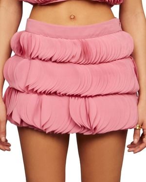 AMUR Jazzlyn Applique Skirt - Pink