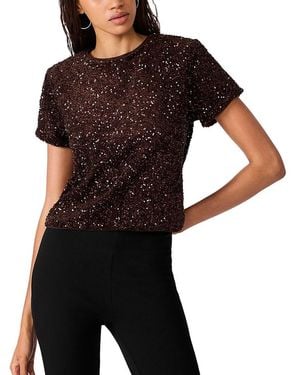 Steve Madden Cressa Sequin Top - Black
